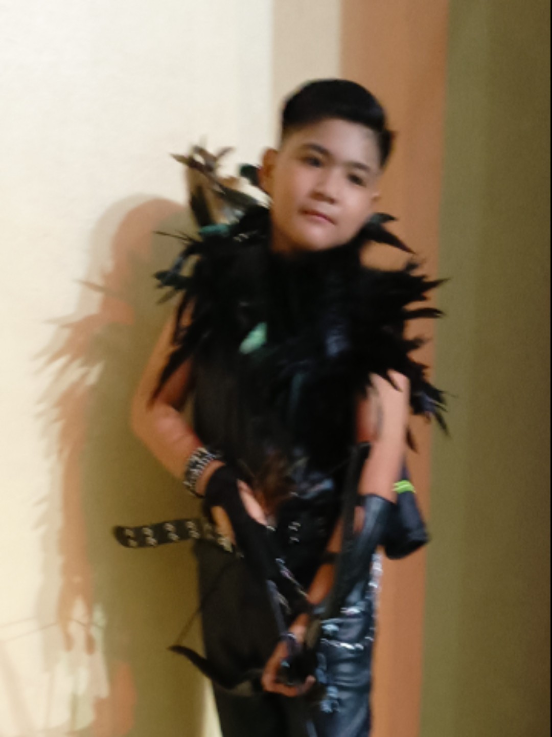 thumbnail image 2 of Feather Epaulettes Feather Shrug Wrap Gothic Victorian 2 of 13