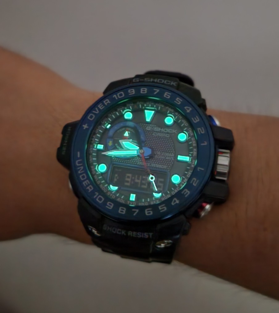 Casio] Wrist Watch G-SHOCK GULFMASTER Radio Solar GWN-1000B-1BJF