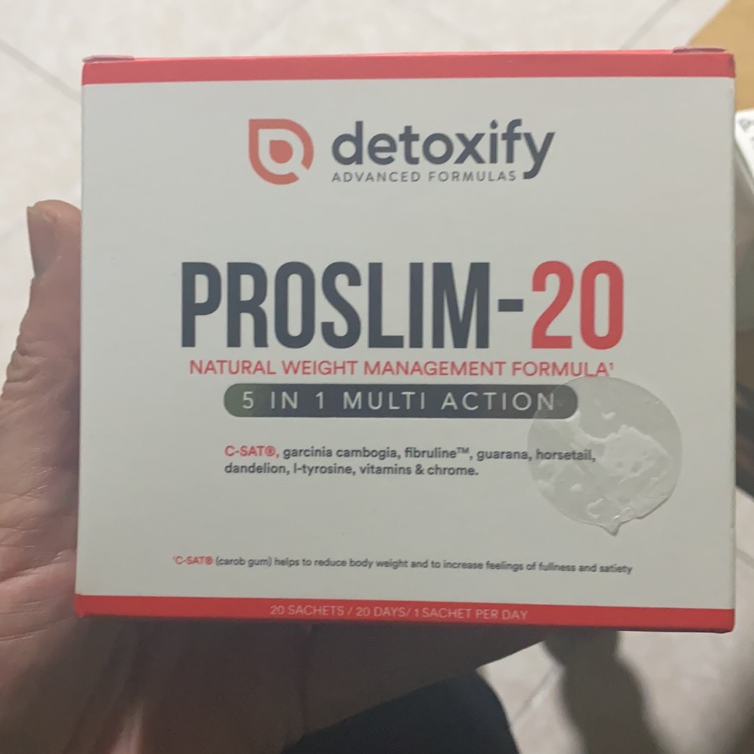 Detoxify ProSlim-20 | Elimina el Hambre Durante 20 Días | Fórmula Avanzada  Acción 5 En 1 Para Adelgazar | Adelgazar Rápido y Efectivo Mujer | L