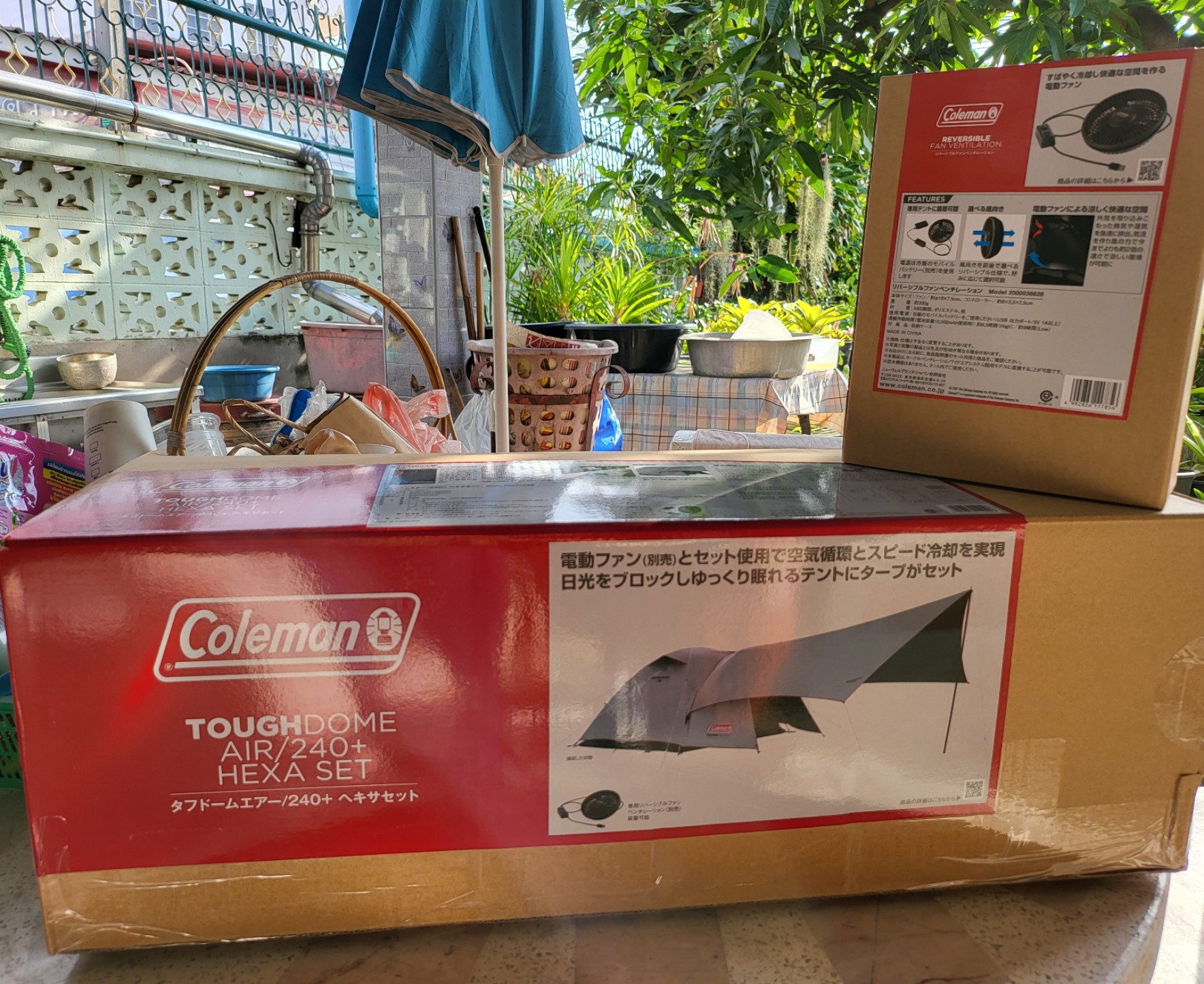 Coleman Tough Dome Air 240+ Hexa Set เต้นท์พร้อมทราป