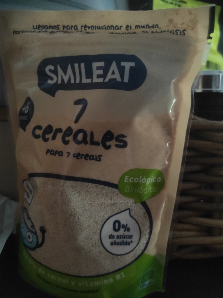 Papilla de 7 cereales bio Smileat 200 gramos en Biosano