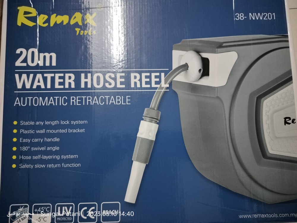 REMAX 1/2 X 20M Automatic Retractable Hose Reel 38-NW201 / 38