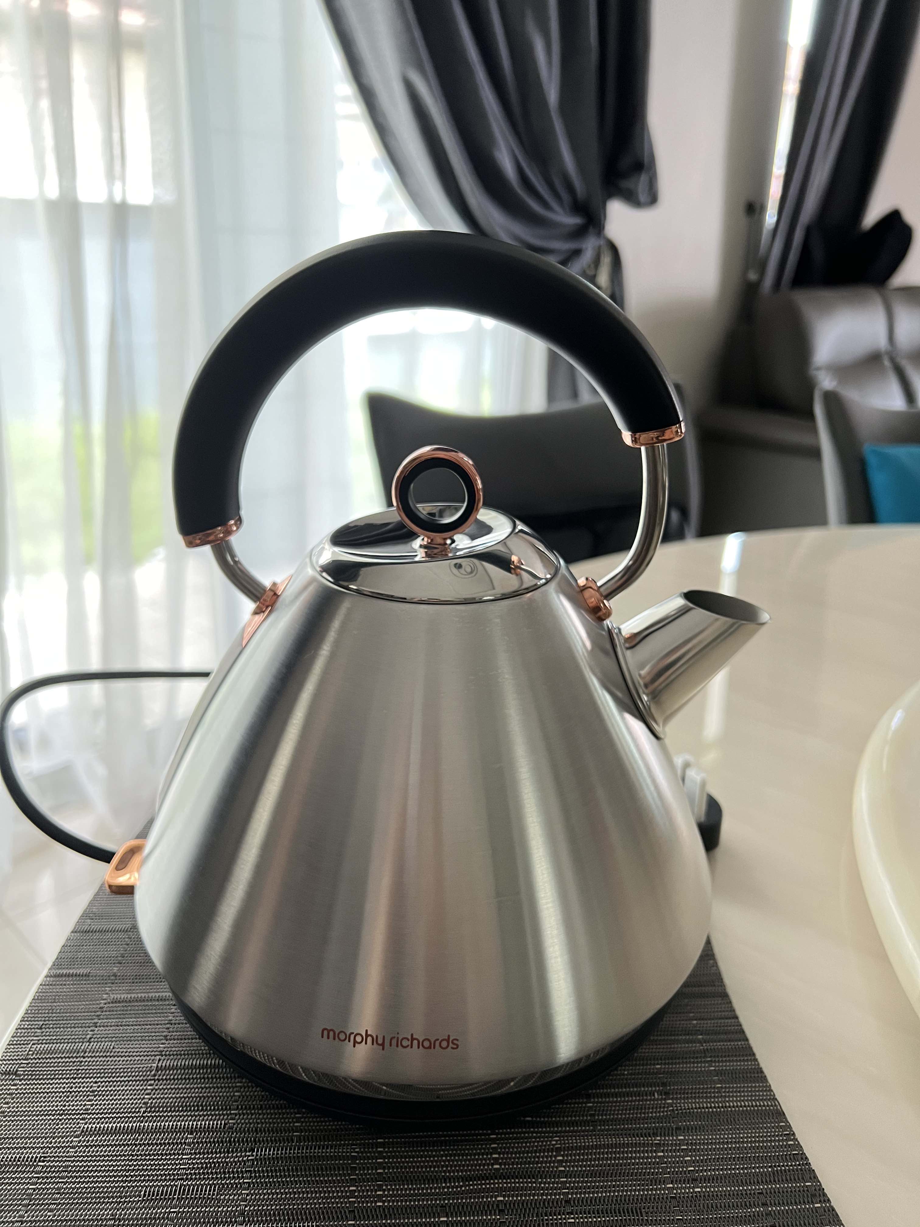 Buy MORPHY RICHARDS Rose Gold Collection Accents 102040 Traditional Kettle  - Grey & Rose Gold