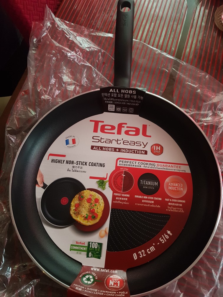 Tefal START'EASY Titanium Induction Nonstick Frying Pan (24~32cm)  Dishwasher Oven Safe No PFOA Black