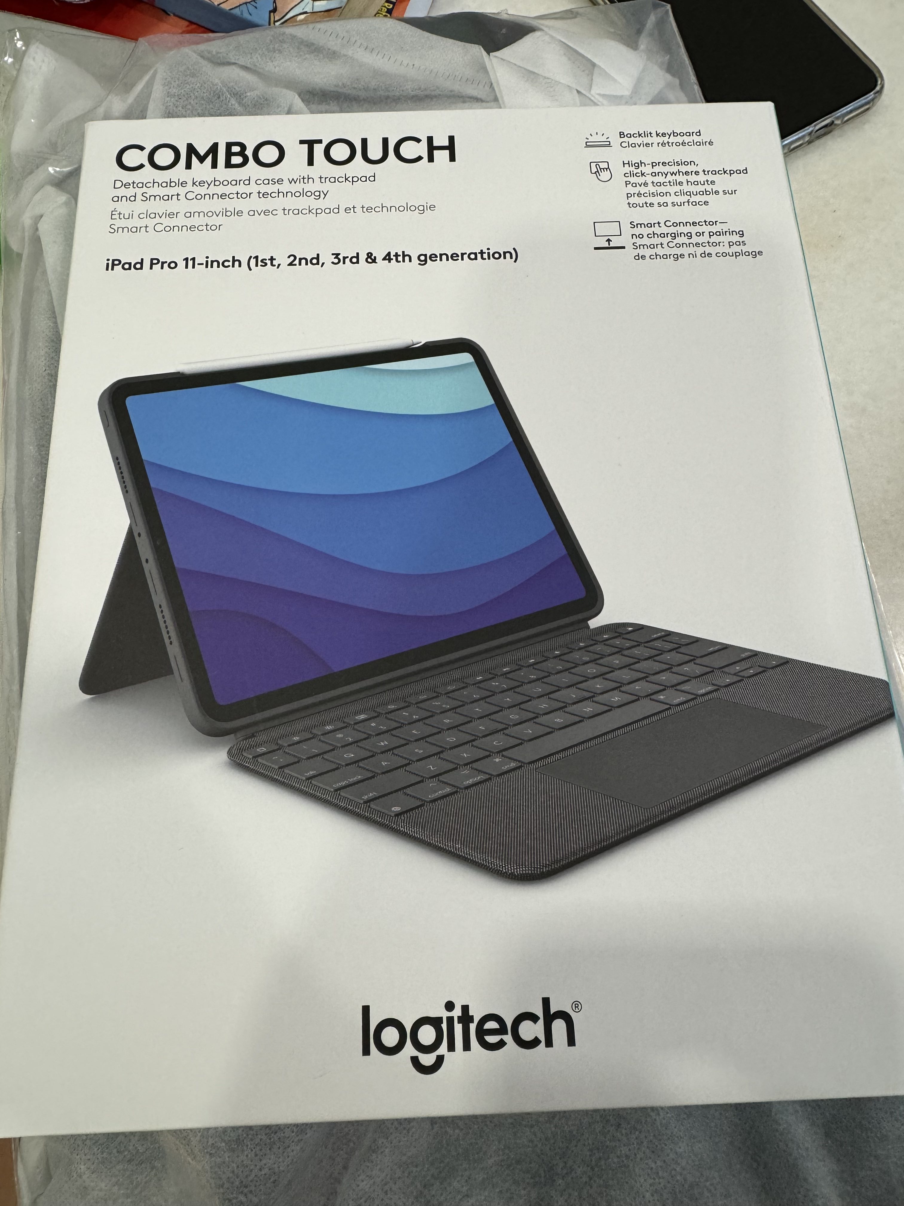 Logitech Combo Touch Keyboard Case for iPad Pro 11-inch (M4), 13