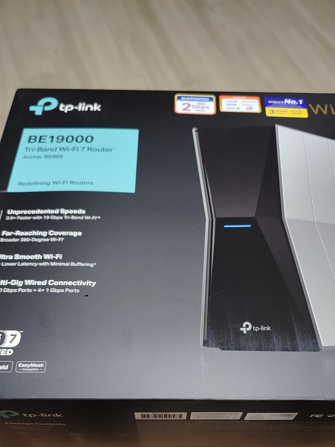 新品未開封 TP-Link Archer BE805 BE19000 Archer BE805 | BE19000 Tri-Band Wi-Fi 7 Router | TP-Link