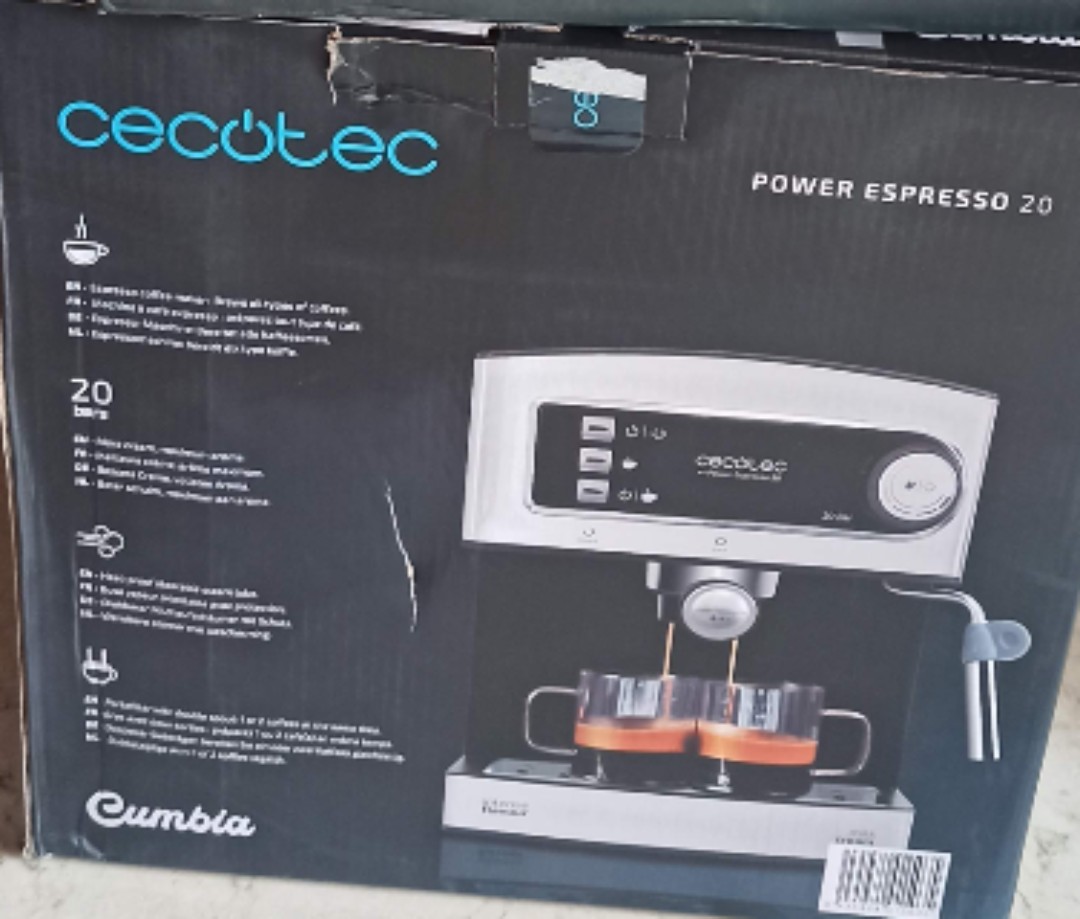 Power Espresso 20 Pecan Pro Cafetera espresso 20 bares Cecotec