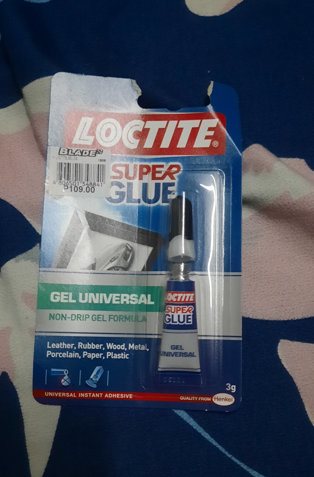 Loctite Super Glue Gel Universal Non-Drip Gel Formula 3g for