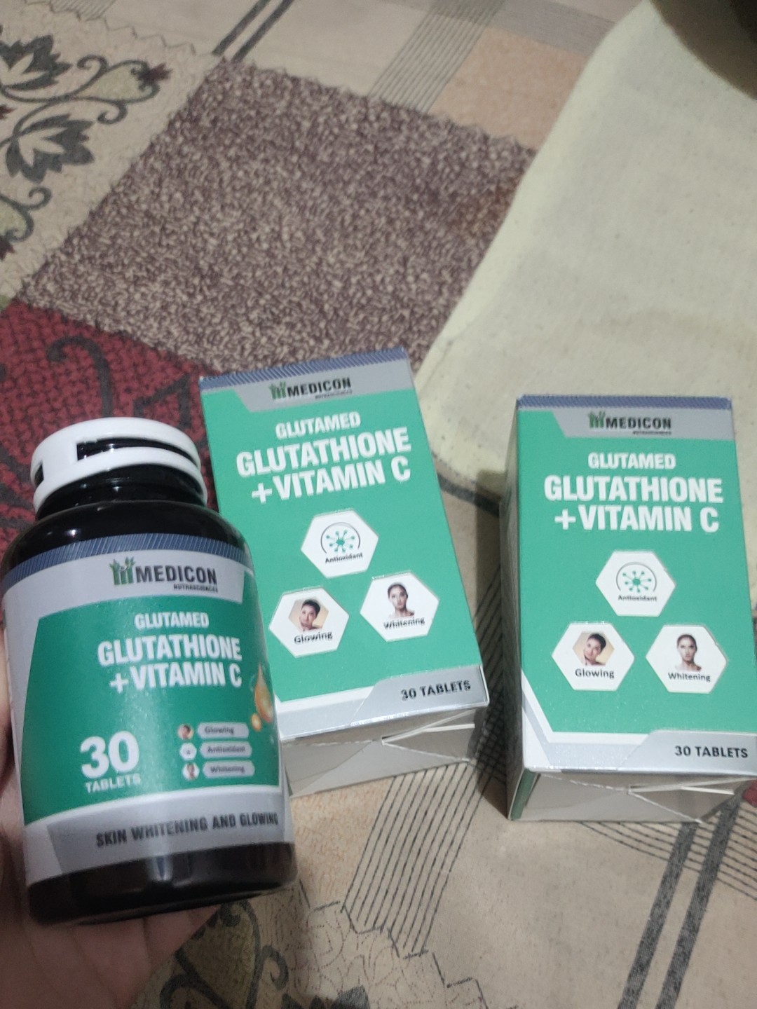 glutathione for skin whitening before and after side effects White Label L-Glutathione and Vitamin C Tablet Manufacturer in India main image 0