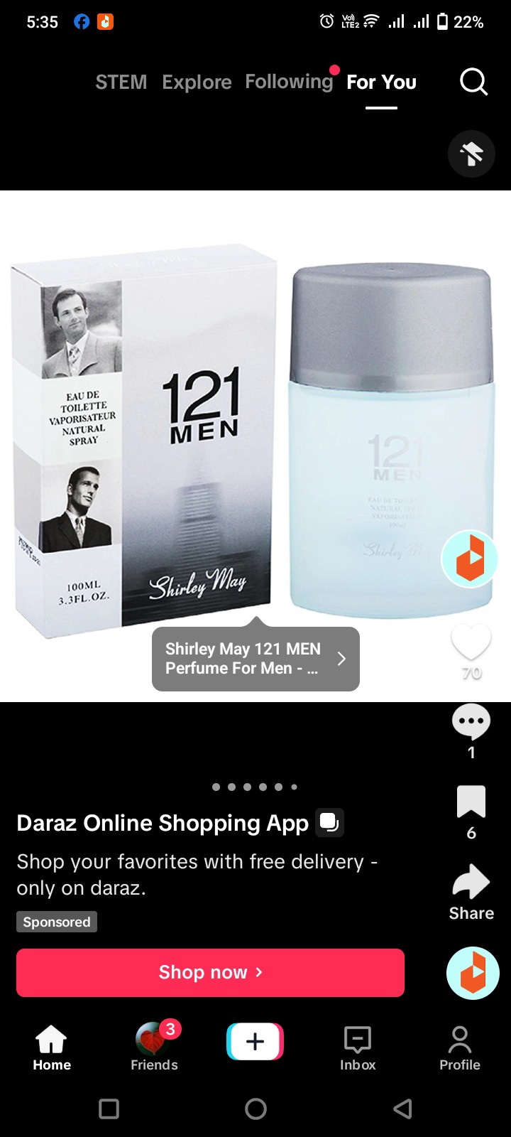 Shirley May 121 MEN Perfume For Men 100 ml
