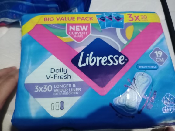 Libresse Longer & Wider Slim Panty Liner (3x30s)