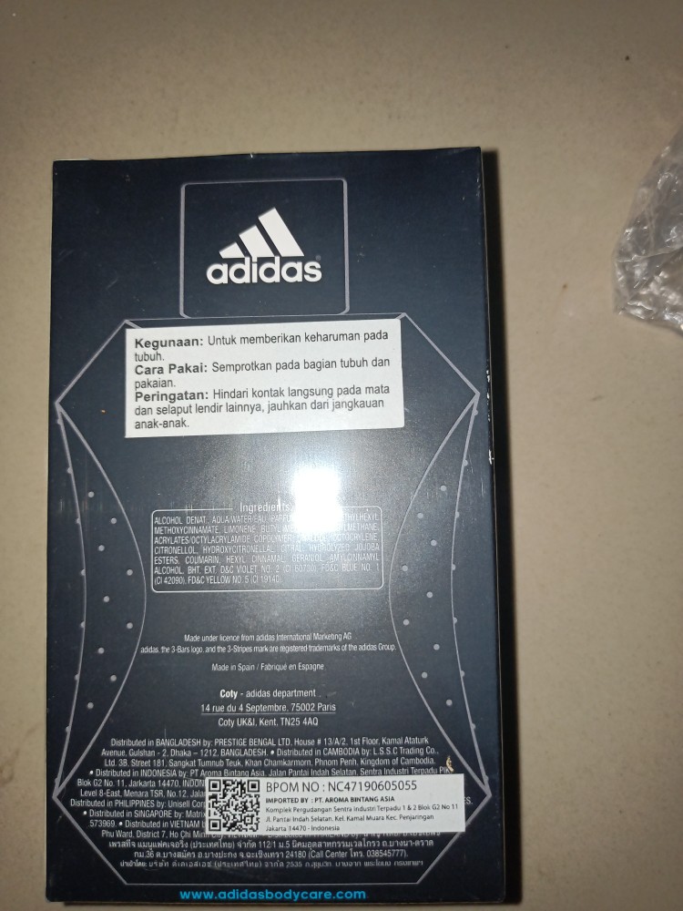 ADIDAS Ice Dive Eau De Toilette 100ml Lazada Indonesia