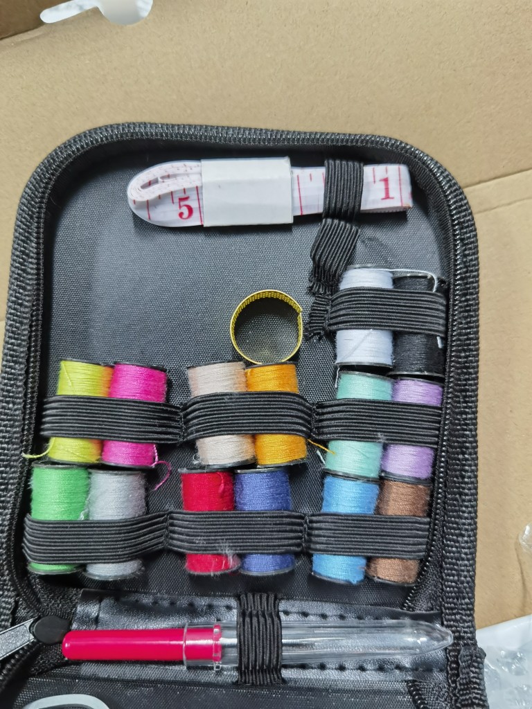 70pcs Mini Travel Sewing Kit Premium Thread Spools Sewing Supplies With  Storage Box For Beginners