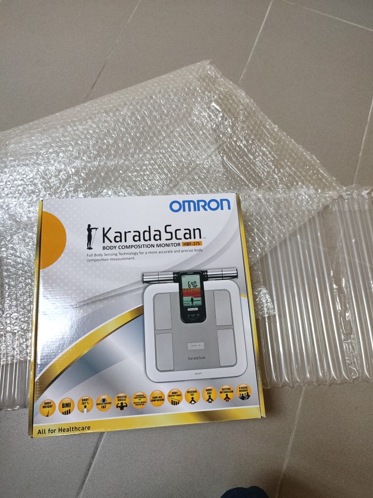 OMRON HBF-375 [ORIGINAL MALAYSIA WARRANTY] SHIP LOCAL Body Composition  HBF-375 Karada Scan digital weight scale Latest