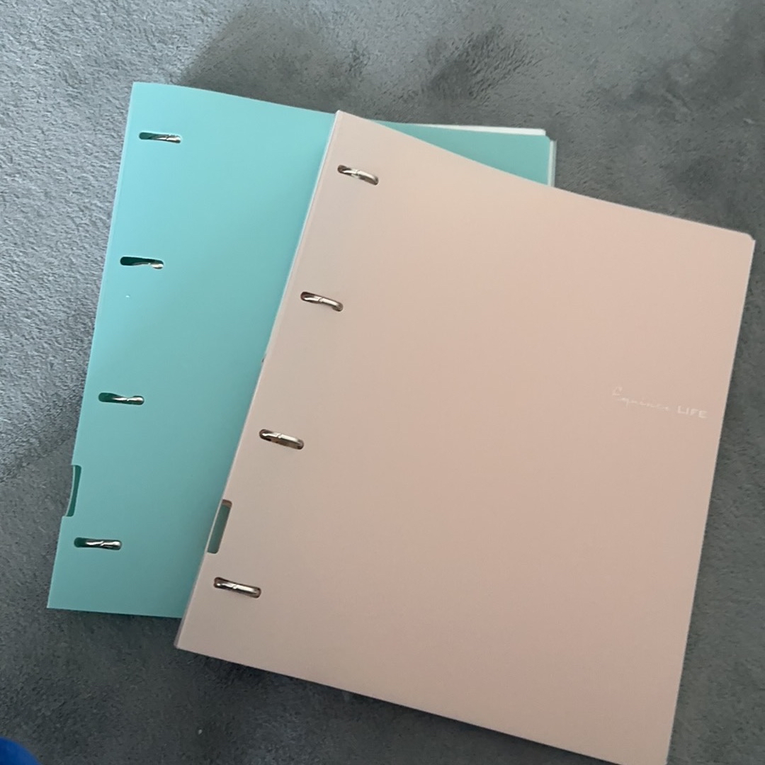 A4 File Folders Display Book 3 Hole Binder Folders Morandi Color Waterproof  Document Ring Binder Folder