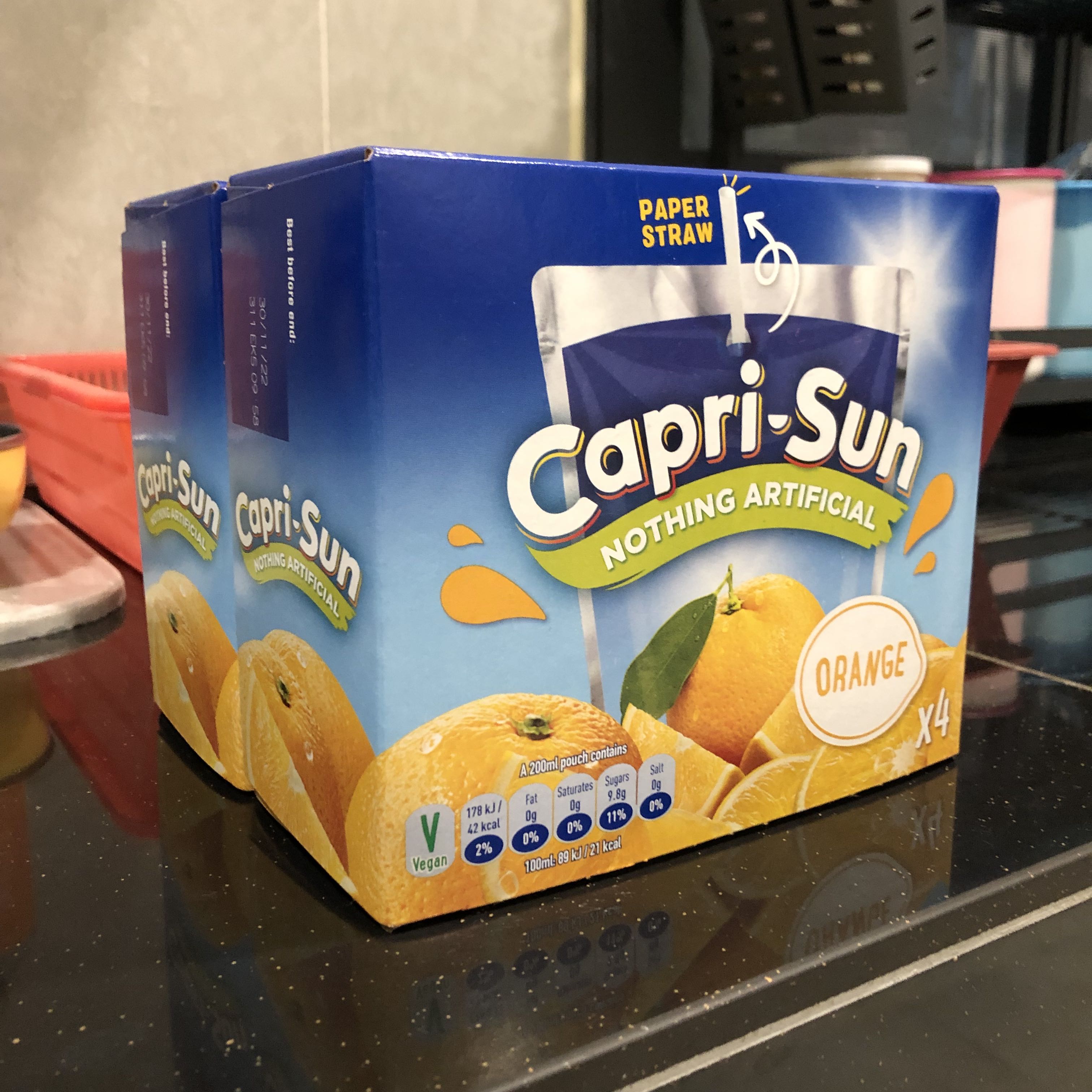 Capri Sun Orange Juice 8 Pouch Pack