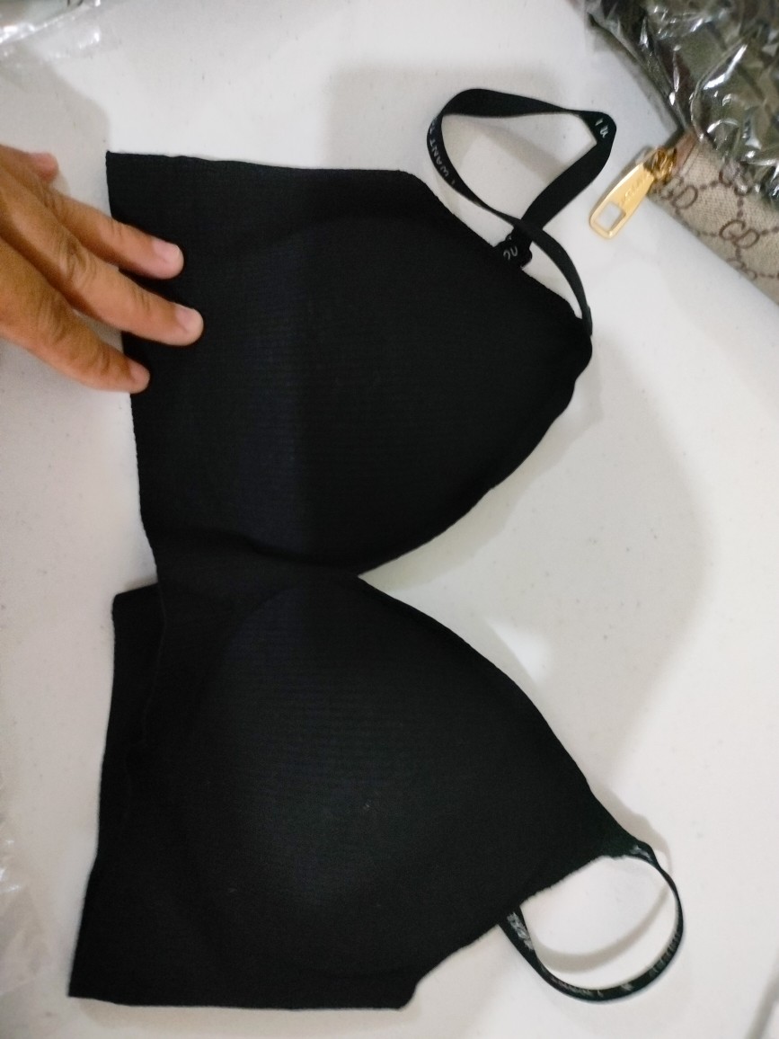 FINETOO Seamless Bras for Women Wireless Underwear Push Up Brasieres Deep V  Bralette Invisible Letter Strap Bra Sexy Lingerie