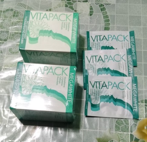 vitapack megawhite glutathione Vitapack Megawhite Glutathione Whitening Supplement 3 Sachets (6 capsules)