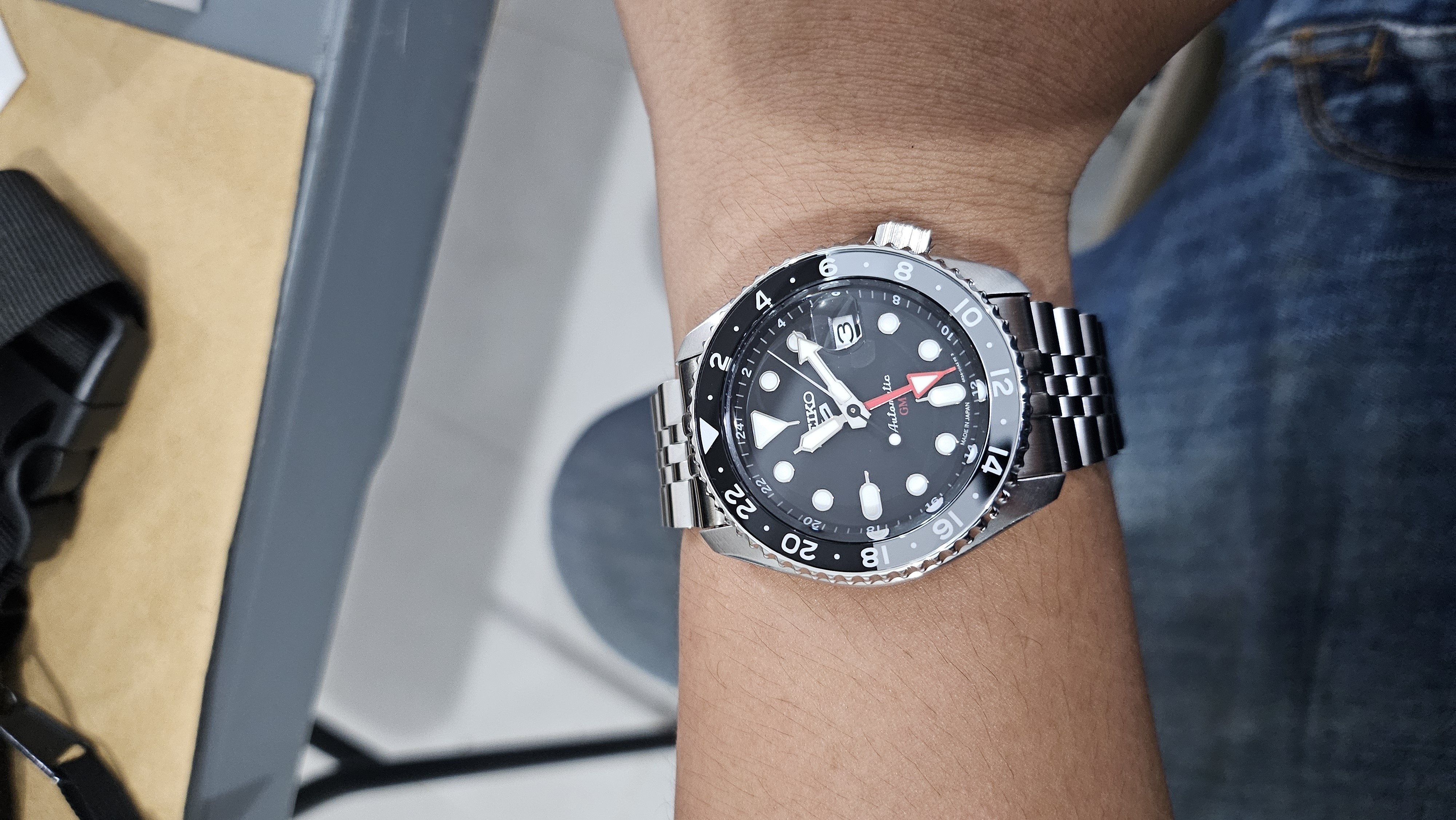 Inch Wrist Seiko Small Wrist Seiko Prospex Blue Men's Watch SUN065