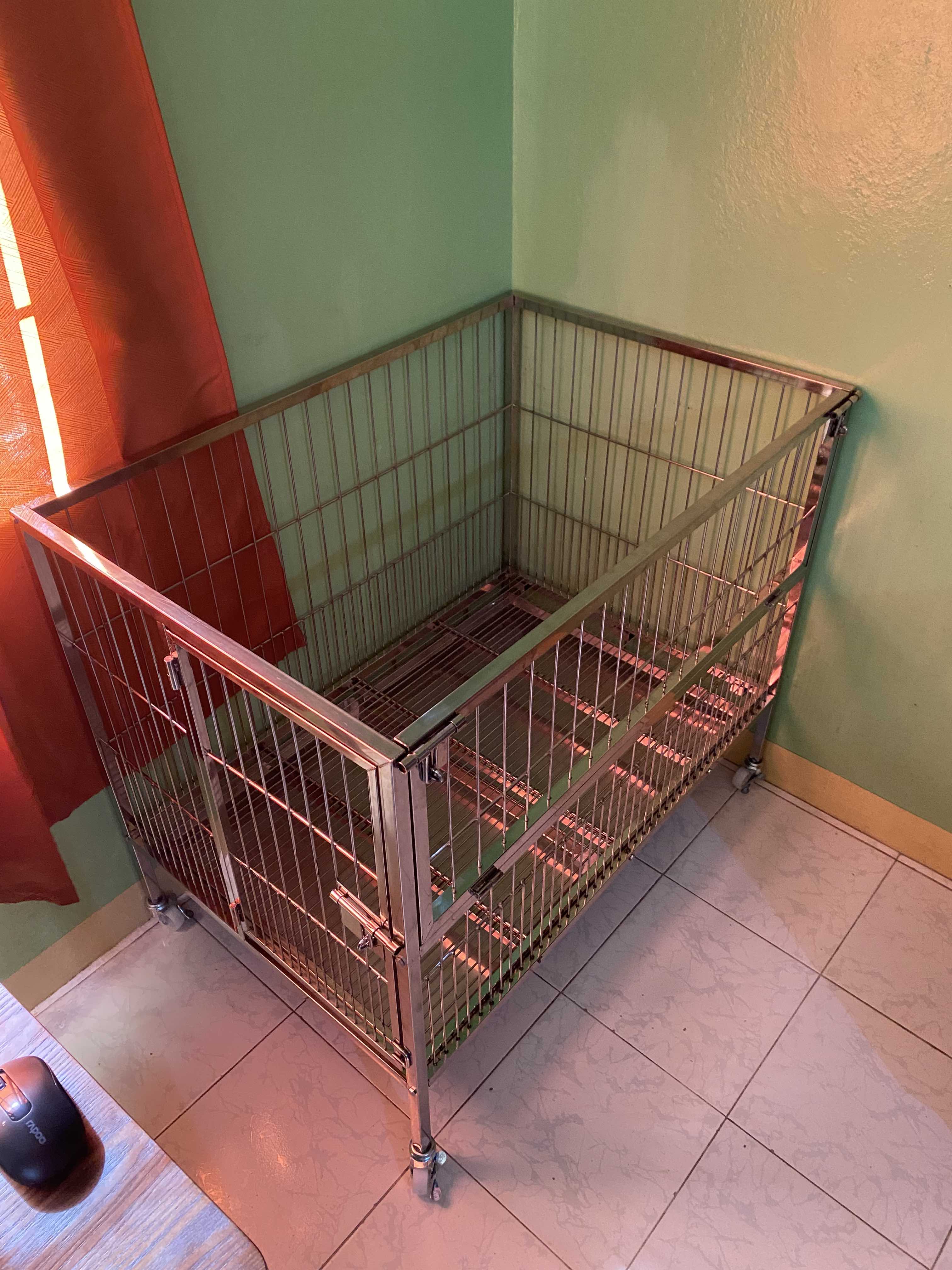 Crib type fashion dog cage