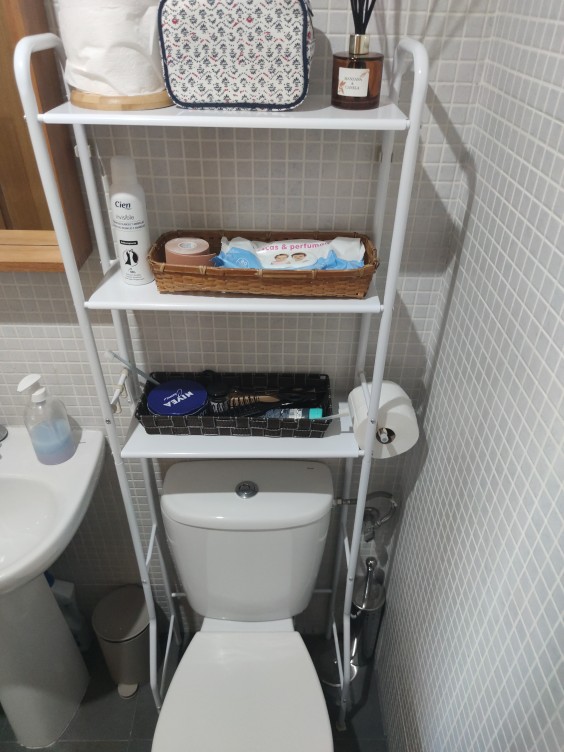 Estantería Metálica Baño WC. Organización funcional y elegante para tu baño.  – Nyana Store