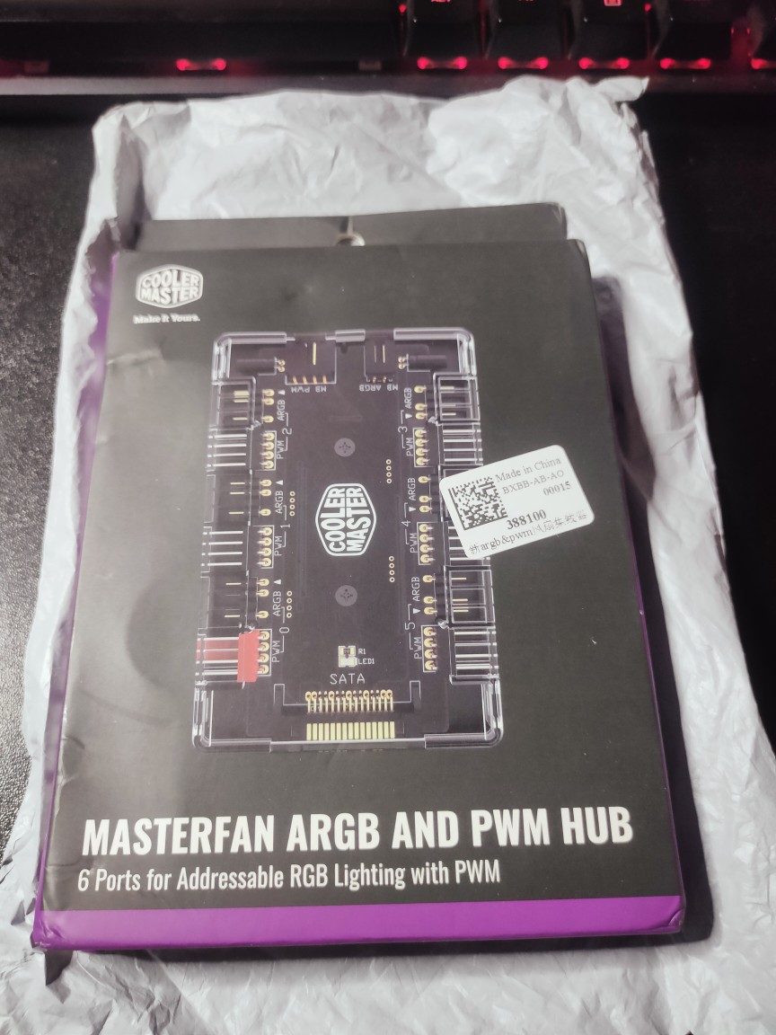 Cooler Master MasterFan ARGB and PWM Hub - 6 Ports for Addressable RGB  Lighting with PWM 