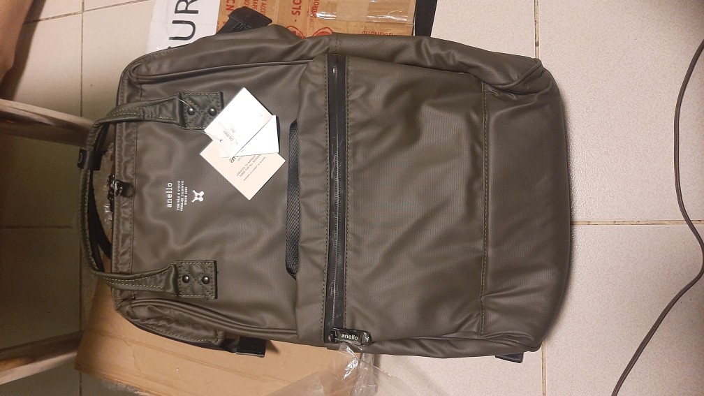 Anello Official Japan Leaf Green Unisex Fashion Backpack Rucksack Diaper  Travel Bag AT-B0193A-KH