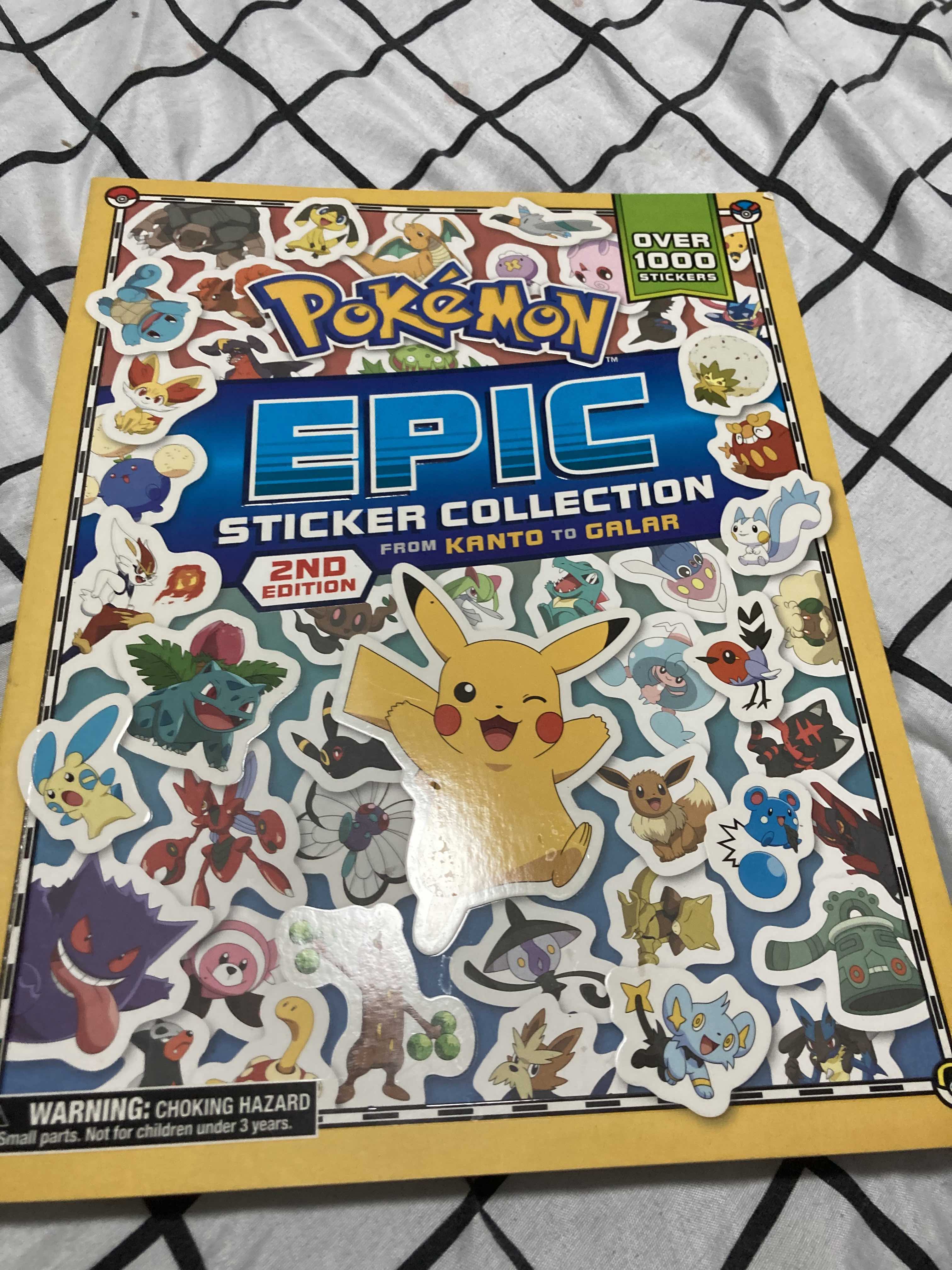 Pokemon Epic Sticker Collection: Pokémon Epic Sticker Collection 2nd  Edition: From Kanto to Galar (Series #2) (Paperback)