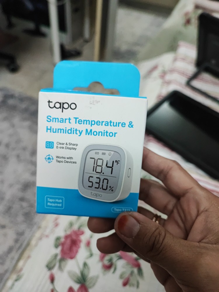 TP-Link Tapo Smart Temperature and Humidity Monitor | Requires Tapo Hub |  2.7 E-Ink Display | Swiss-Made Sensor | Long-Lasting Performance 