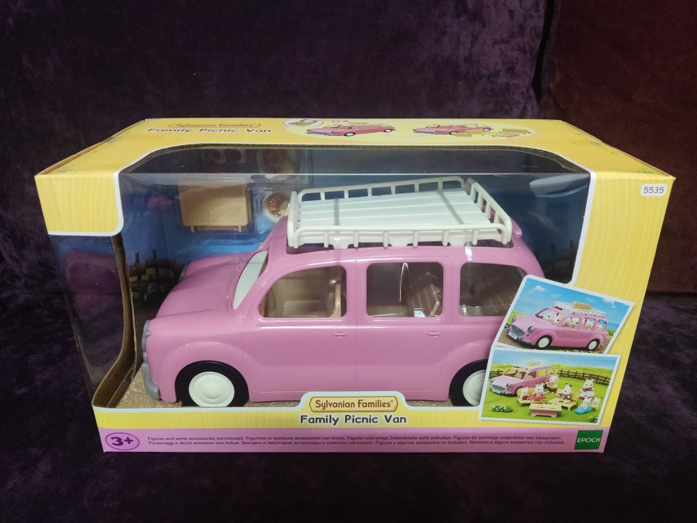Sylvanian Families Family Picnic Van #5535 Car With Roof Rack For