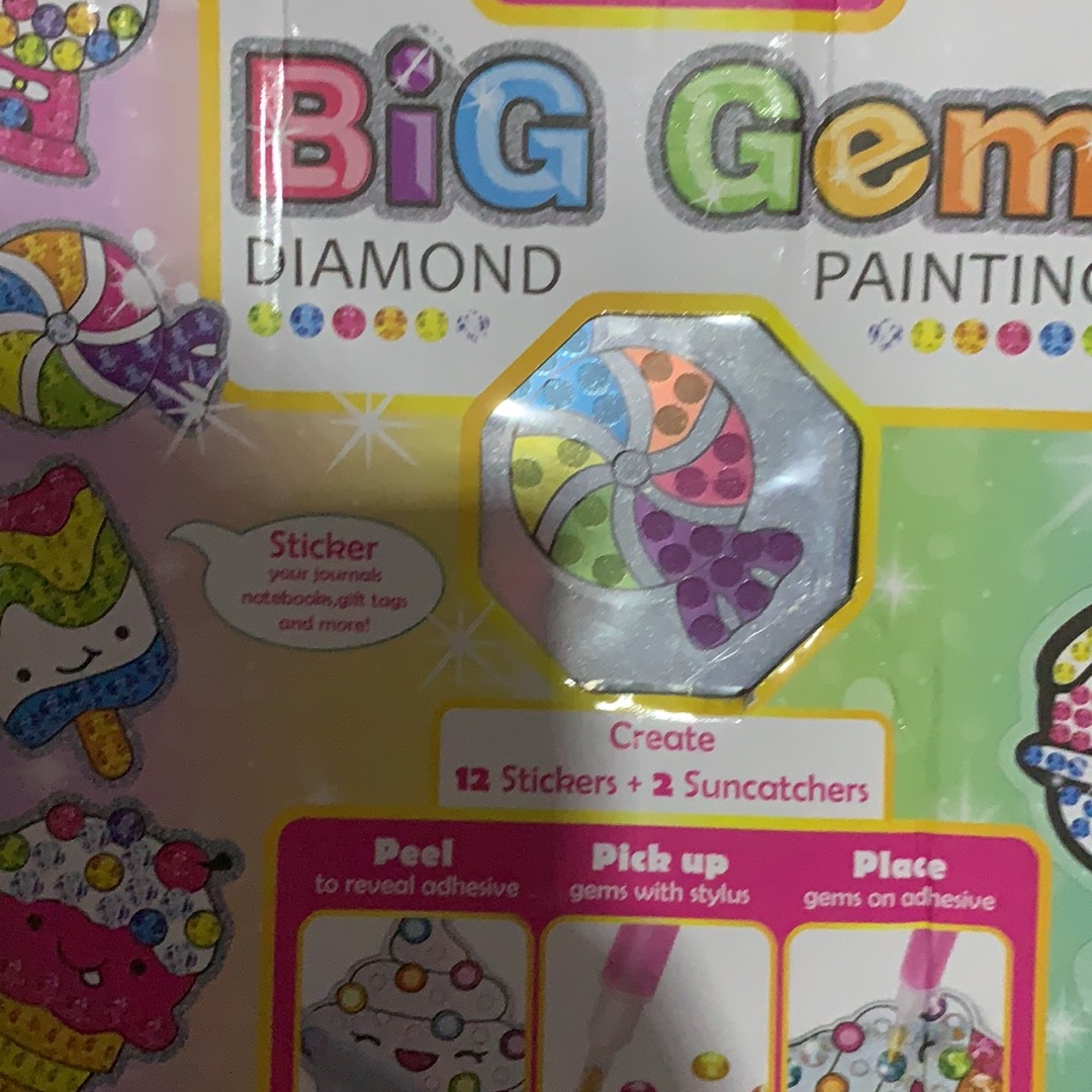 Creativity for Kids Big Gem Diamond Painting Kit for Kids - Create Your Own  Magical Stickers and Suncatchers – Smartazon