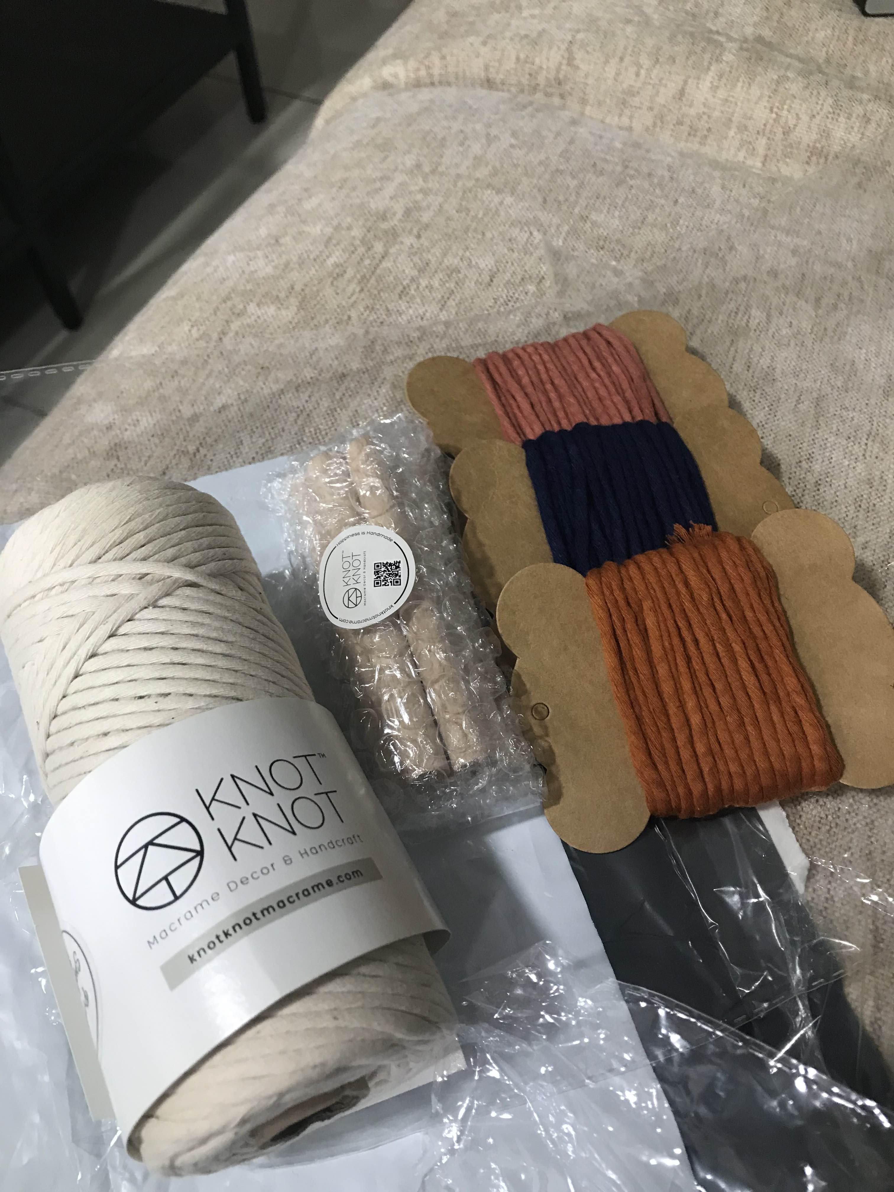 5 meter pack* [Premium] Macrame Soft 3mm Single Strand Cotton Cord
