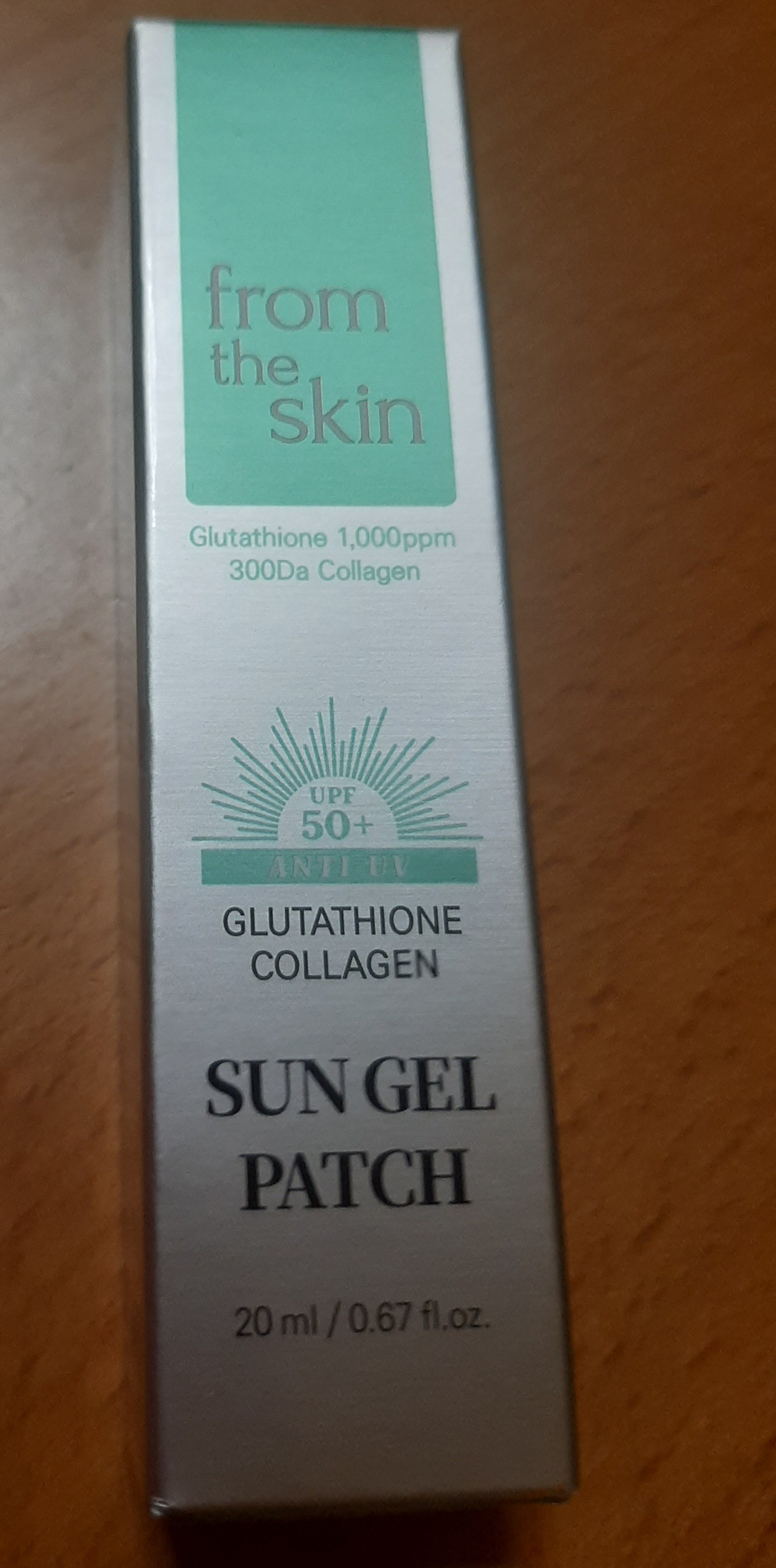 from the skin glutathione collagen sun gel patch FROM THE SKIN Glutathione Collagen Sun Patch _ Invisible Gel-Type UV  Protection main image 1