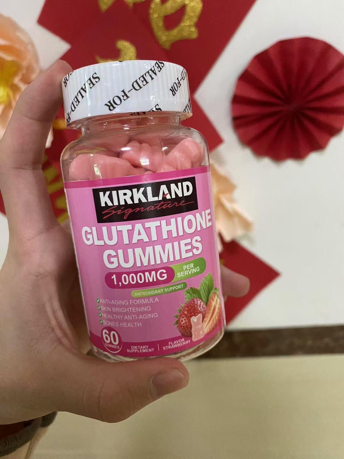 KIRKLAND Glutathione Gummies 60pcs Khasiat Antioksidan Peningkatan  Kekebalan Tubuh dan Anti Penuaan Suplemen Gummies Leego Home Formulasi  Glutathione - Lazada | Lazada Indonesia