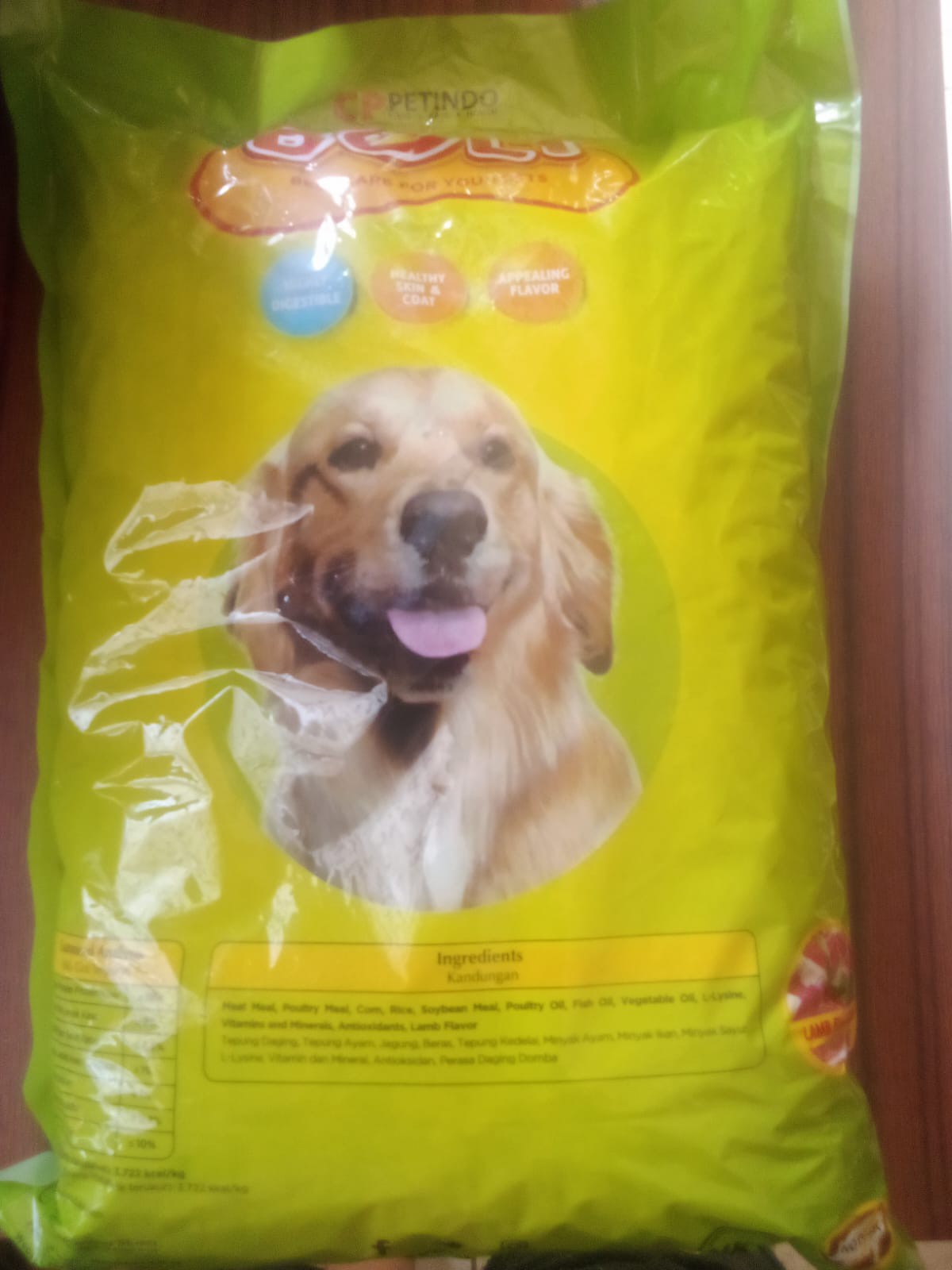 dog food makanan anjing bolt dog rasa lamb kg makanan anjing