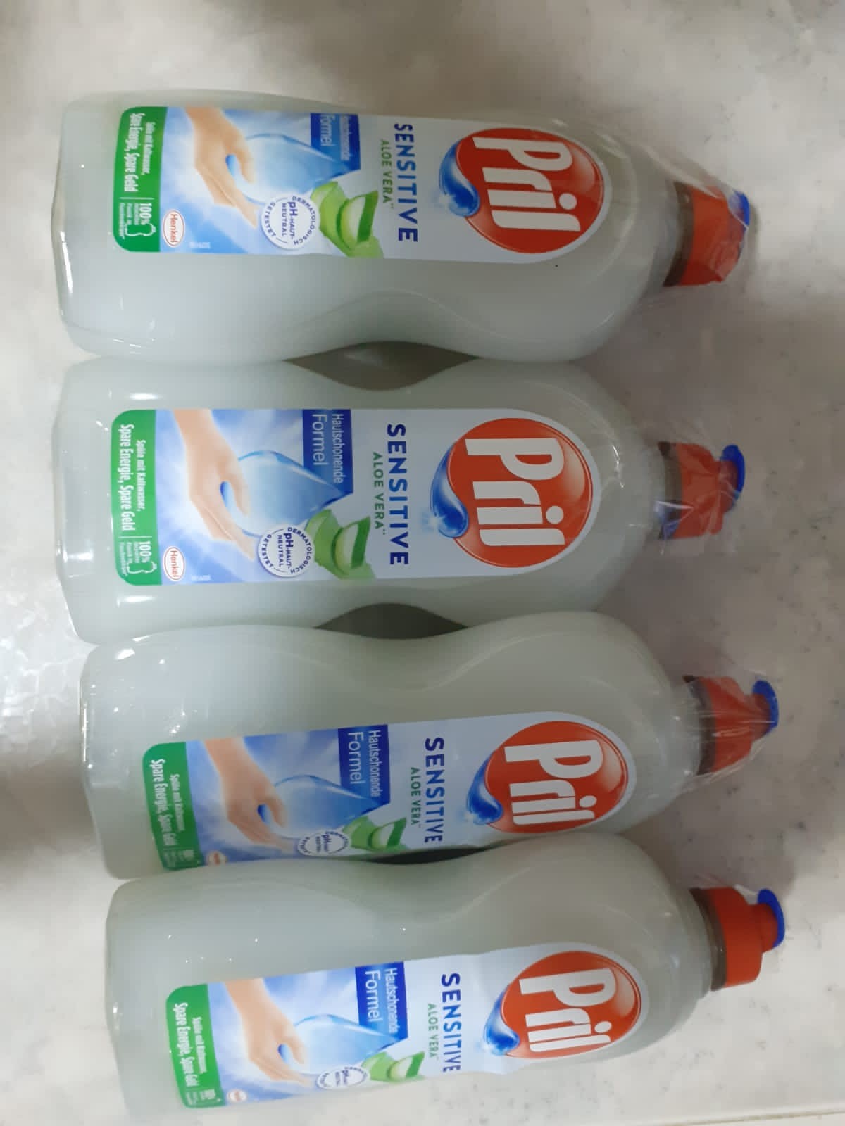 Bundle of 4] Pril Sensitive Aloe Vera Concentrated Dishwashing Liquid,  450ml | Lazada Singapore