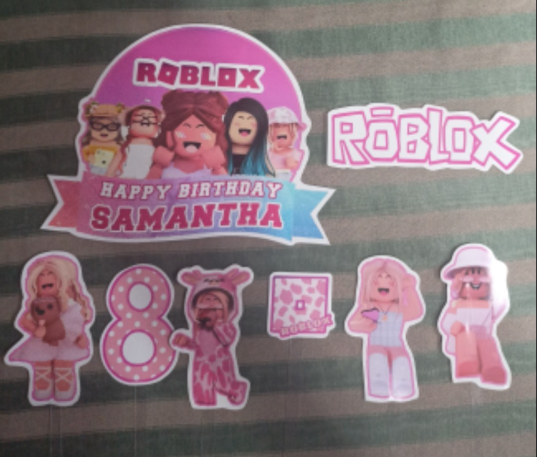 Roblox Pink Girl RBC Edible Cake Toppers – Cakecery