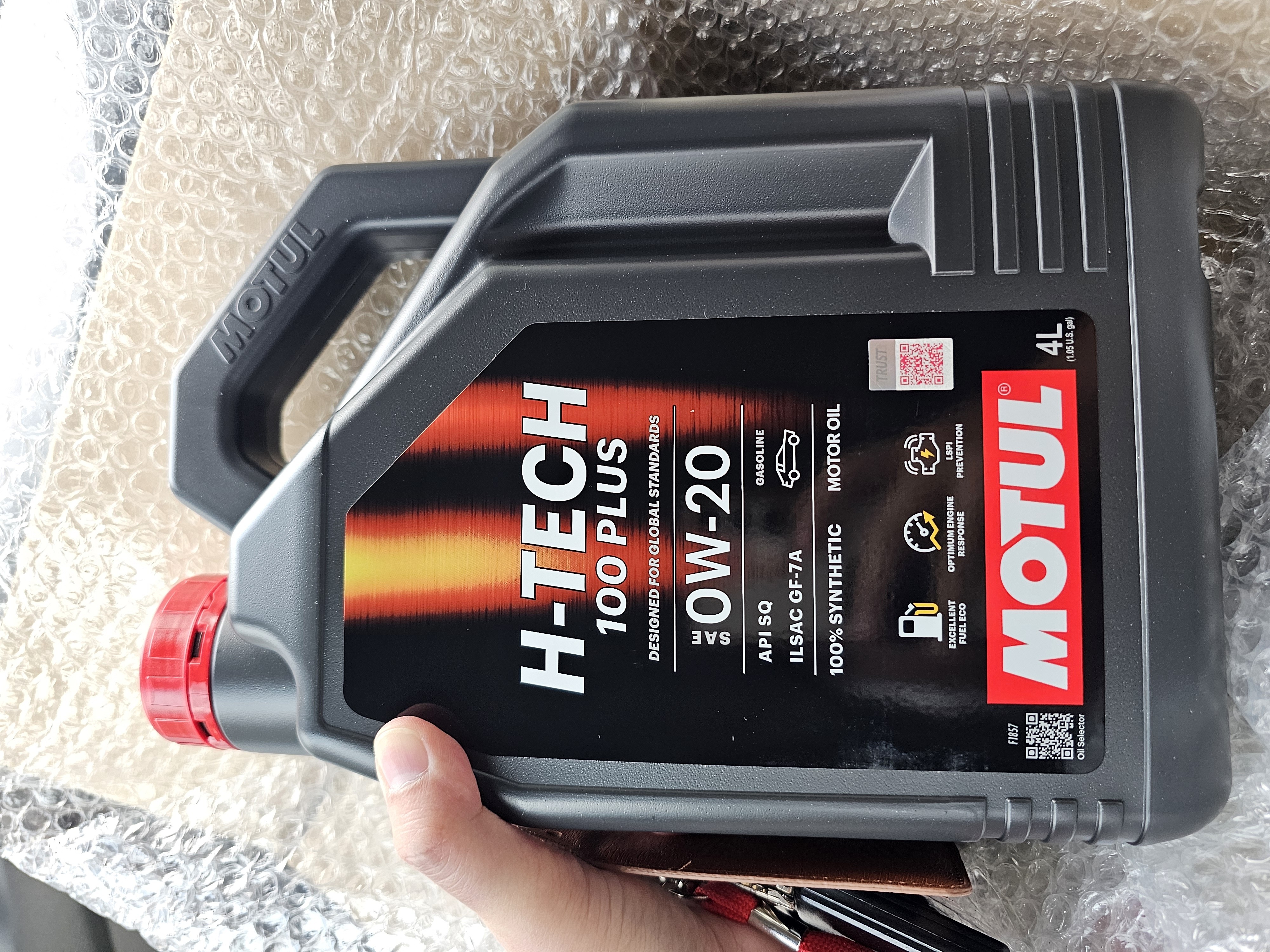 MOTUL H-TECH 100 PLUS 0W20 4L 100% Synthetic SP Engine Oil High