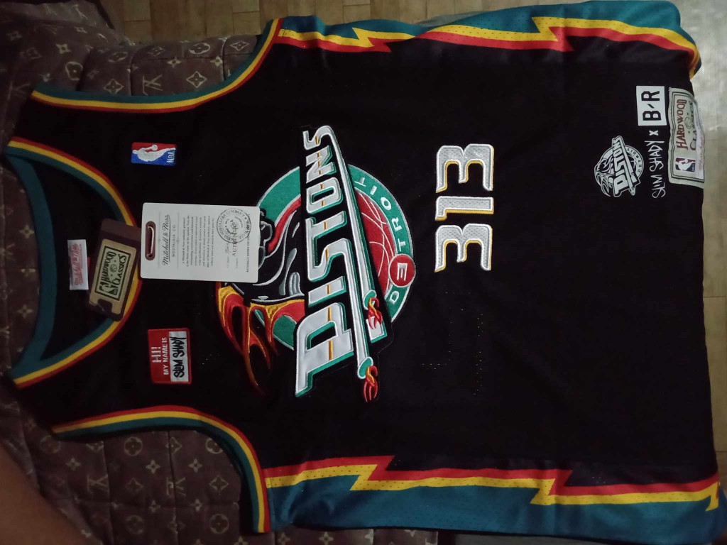 Regata - Mitchell & Ness - Detroit Pistons - Slim Shady #313 Eminem