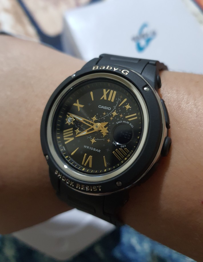 CASIO Baby-G BGA-150ST-1A Women's Watch - Black & Gold Analog-Digital, 10 ATM Waterproof, Shock Resistant - View #7