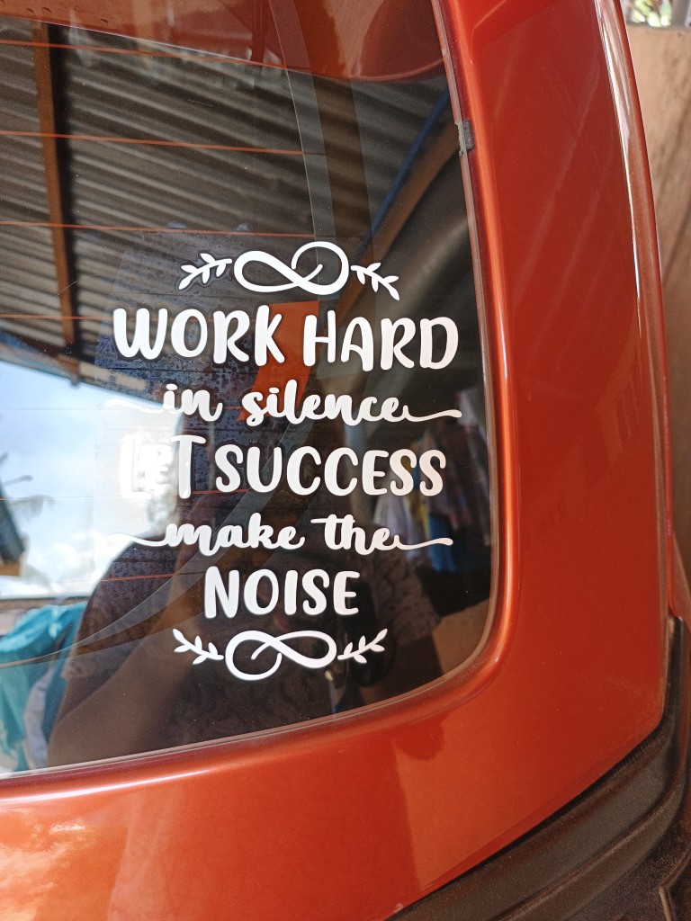 Work Hard In Silence - Let Success Make The Noise' Sticker