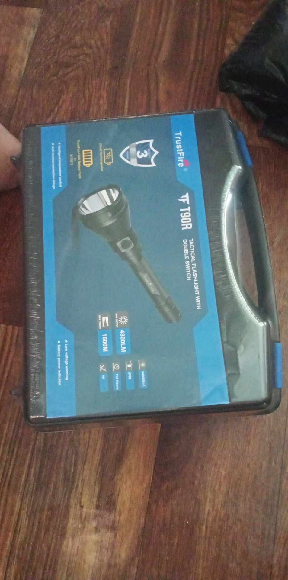 Trustfire T90R Kit 1600M Range Tactical Rechargeable Flashlight 4800 Lumen Light