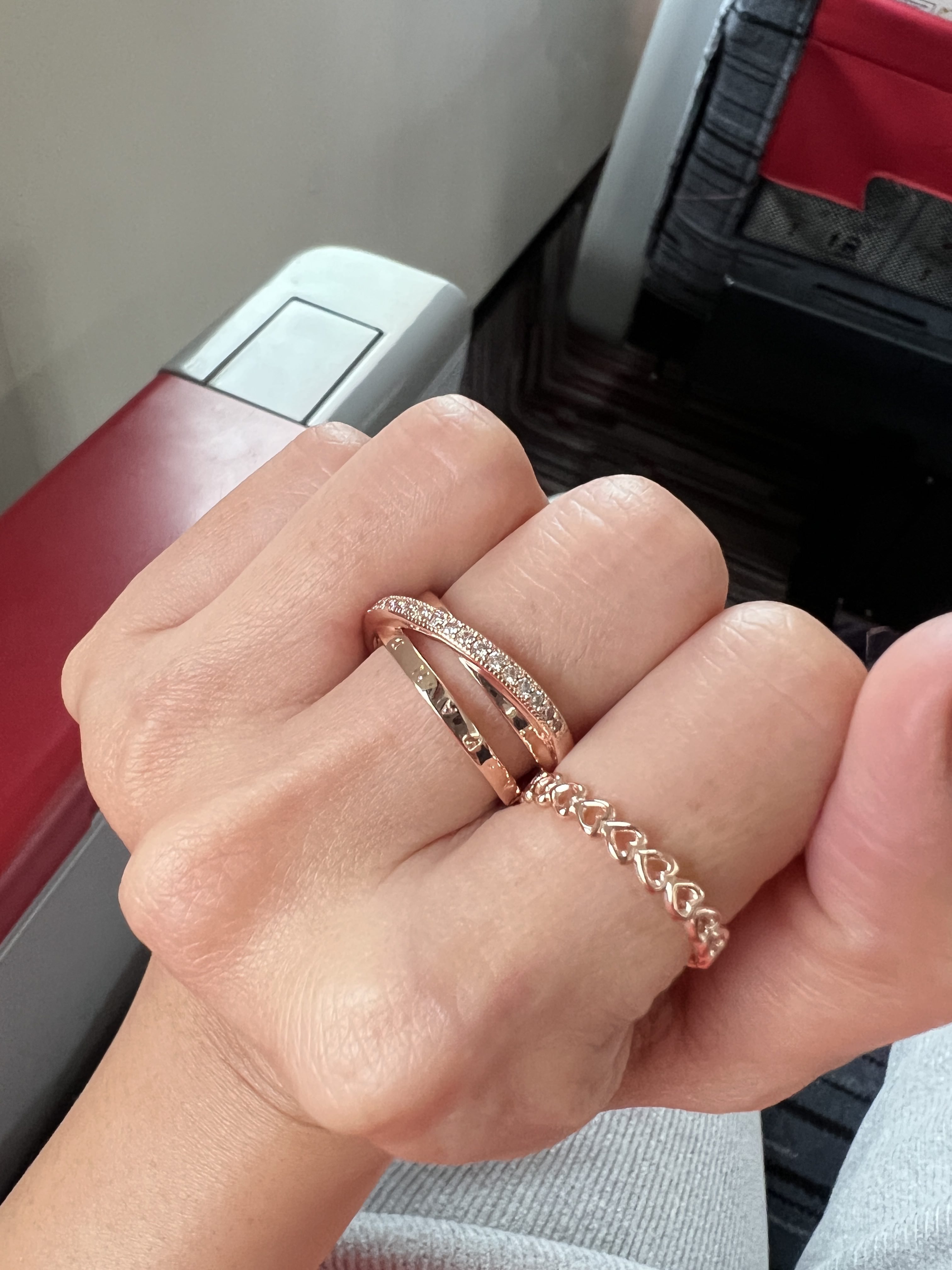 Pandora 14k Rose Gold Plated Heart Ring Sterling Silver 925 Ring