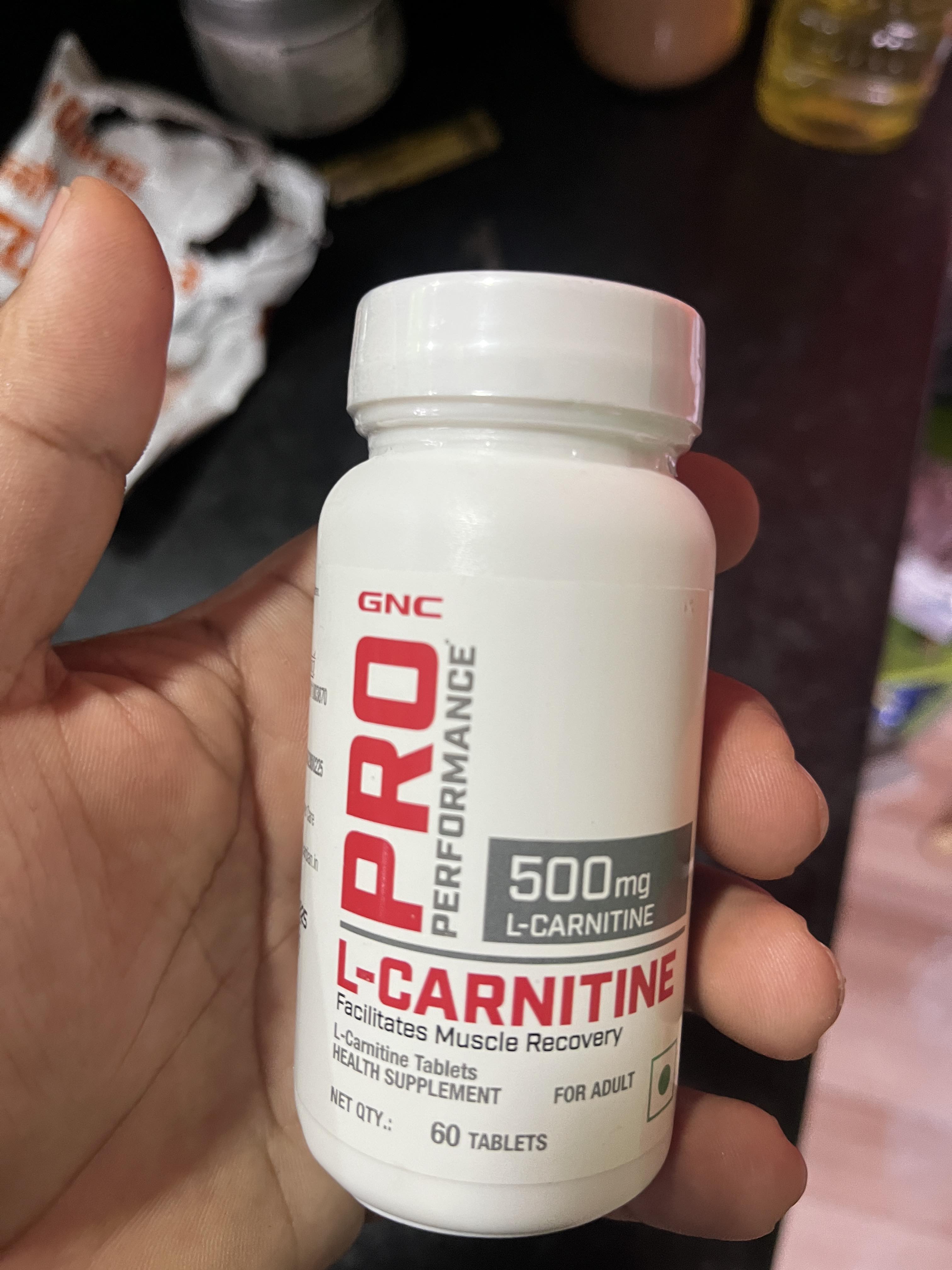 GNC L-Carnitine 500mg- 60 Tablets With Burns Fat For Instant Energy &  Extreme Performance