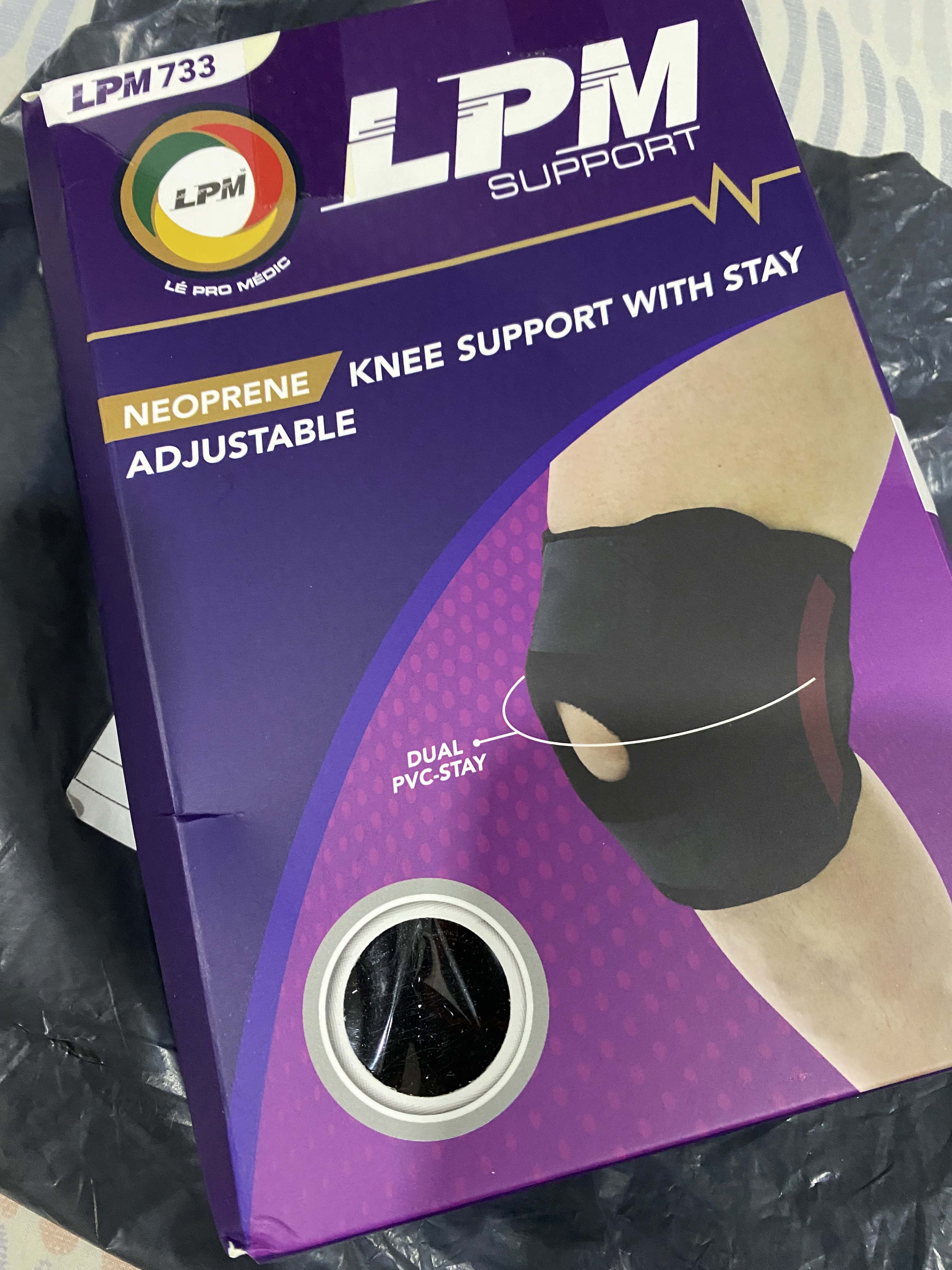 LPM Knee Guard 758 Open Patella Adjustable Velcro Knee Support