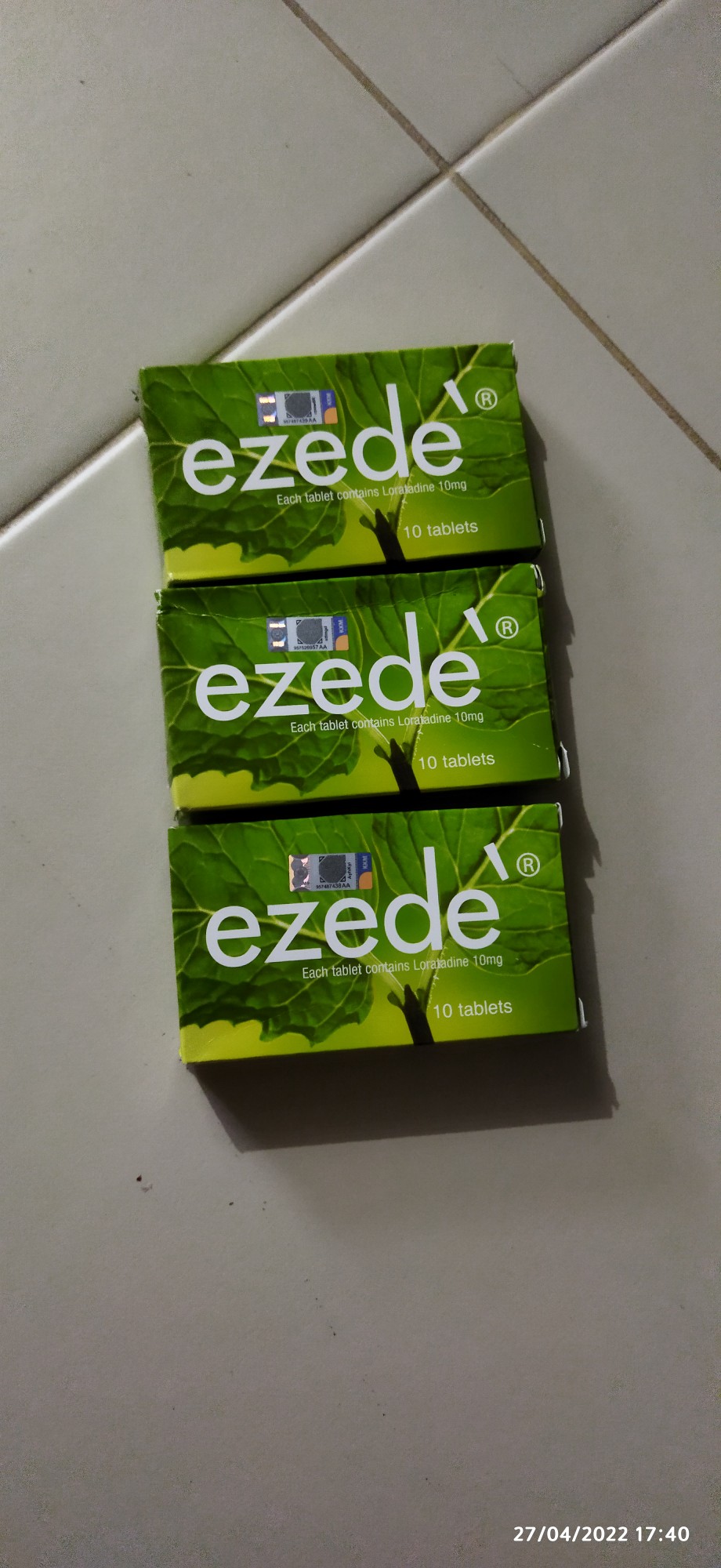 Ezede Loratadin 10mg 10 Tabs Lazada Singapore