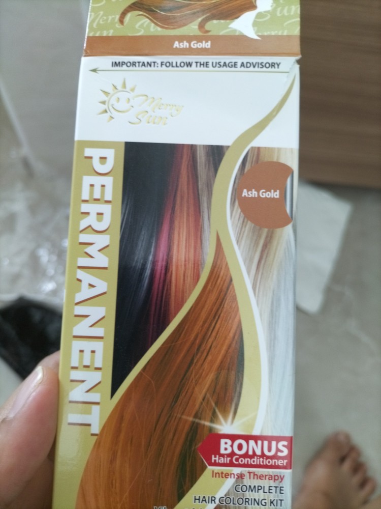 Merry sun permanent ash gold 6個 Ash Gold permanent hair Color