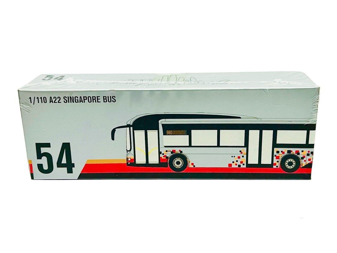 IN HAND] MASTERPIECE COLLECTIBLES DIECAST 1/110  53  A22 SINGAPORE BUS SG  SVC.190   FREE Waterslide Decal 1373770293