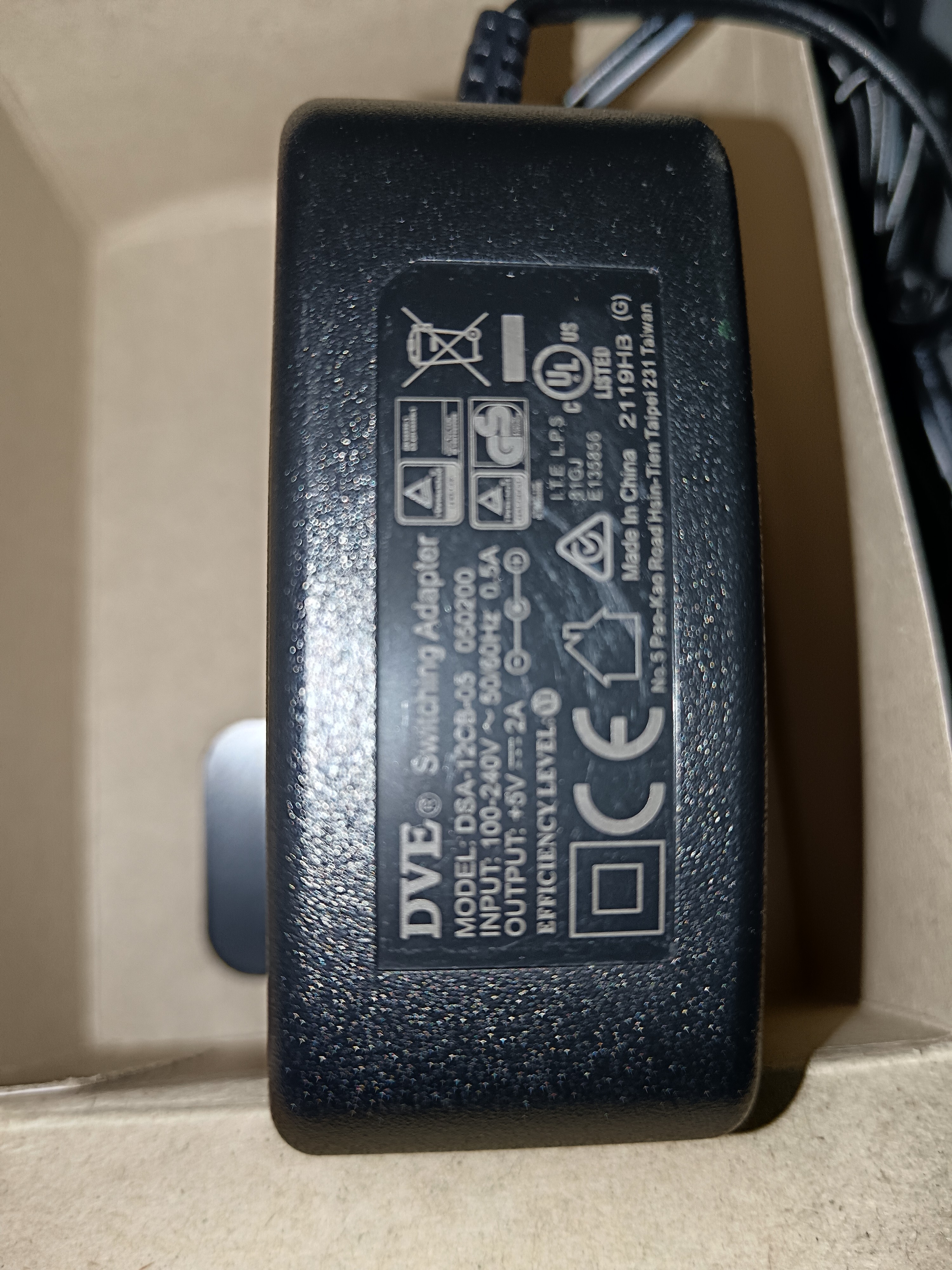 CHARGEUR LOGITECH 534-000080 DSA-5P FEU 052050 5,25V 0,5A