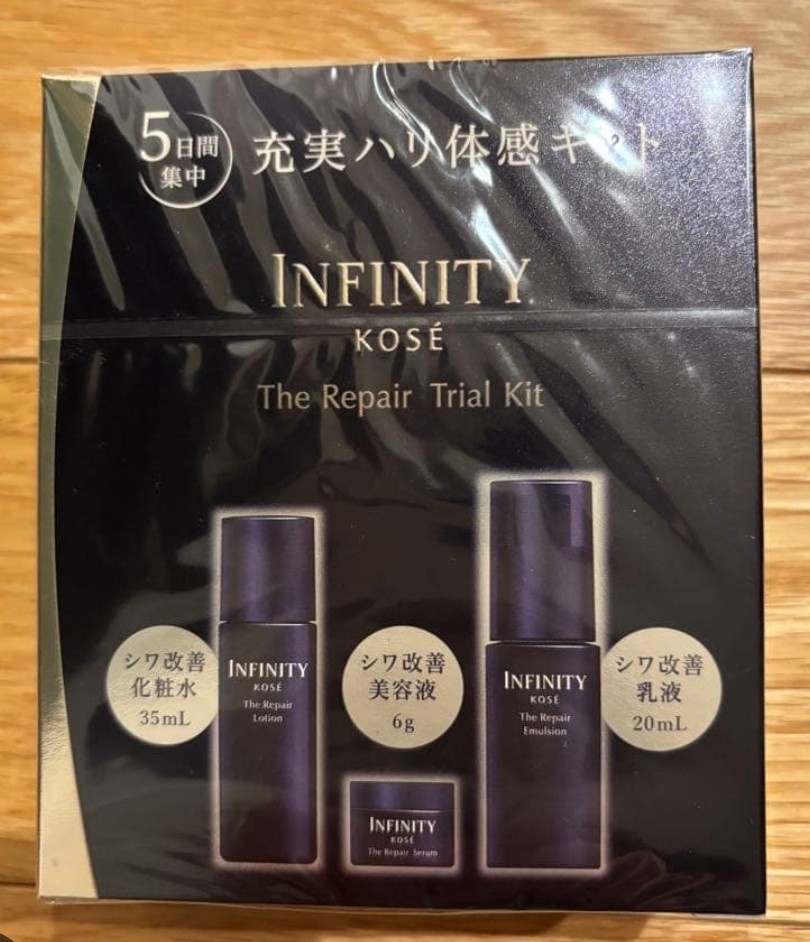 Kose Infinity The Repair Trial Kit Oil Control Moisturizing Set